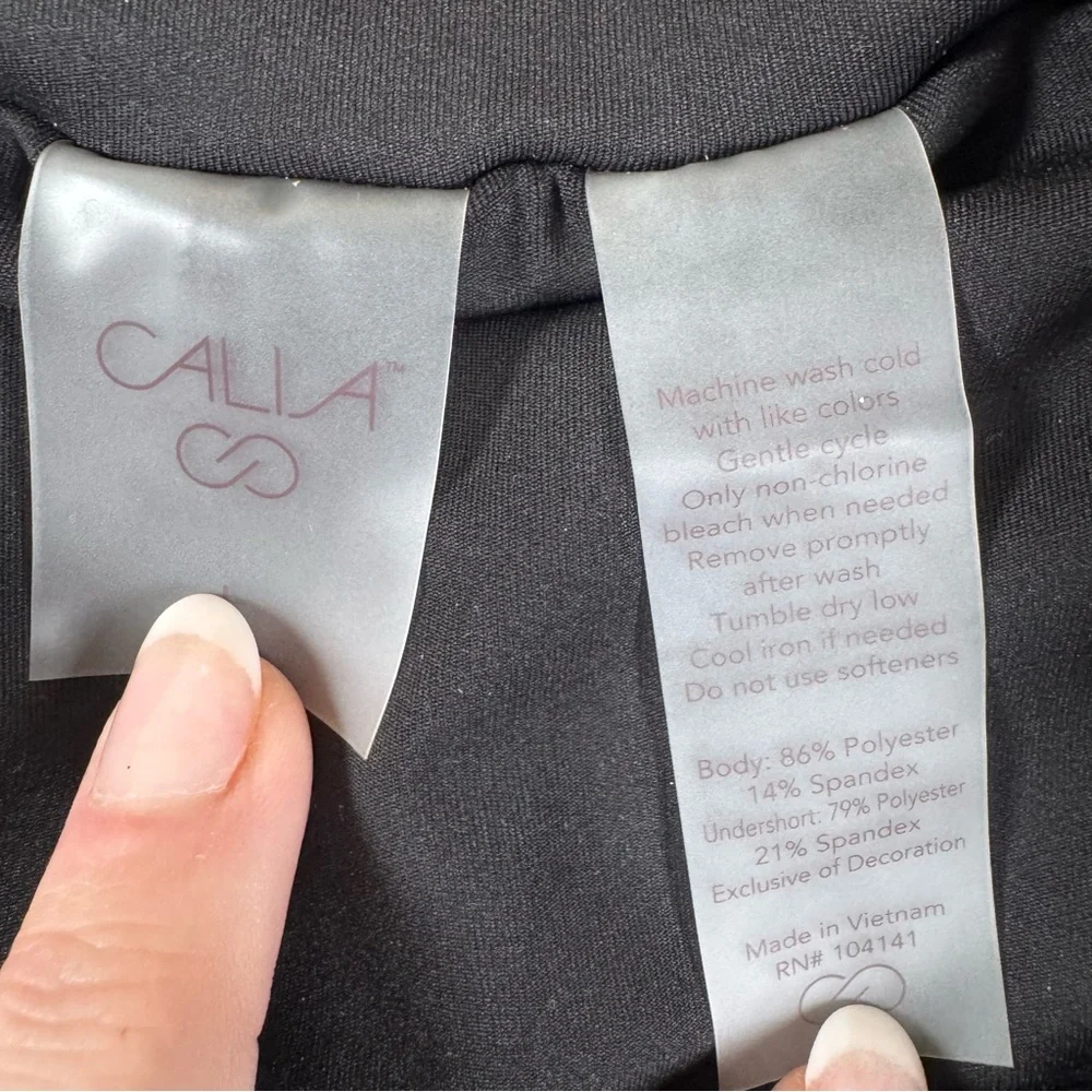NWT Calia High-Rise Performance Short - Black - Size Large - Picture 6 of 6